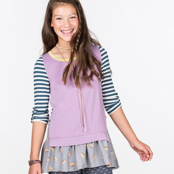 NWT Matilda Jane 435 Creative Genius Tunic Top Girls Size 8 Make Believe MJ Cute - Picture 2 of 4
